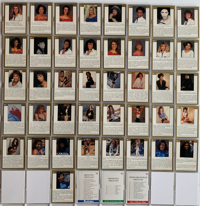 NBA Pro Cheerleaders Trading Card Set 44 Cards Lime Rock 1991   - TvMovieCards.com