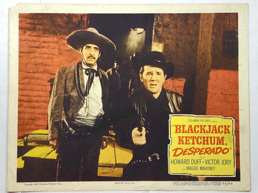 1956 Blackjack Ketchum, Desperado Lobby Card 11x14 Howard Duff Victor Jory   - TvMovieCards.com