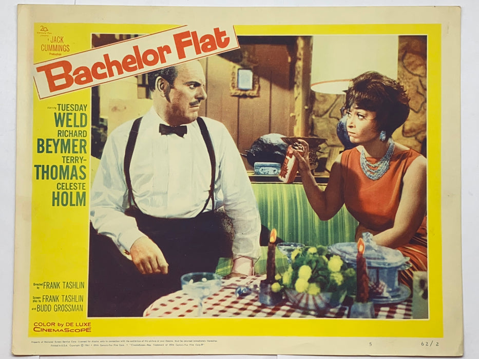 1961 Bachelor Flat #5 Lobby Card 11x14 Tuesday Weld Richard Beymer Terry Thomas   - TvMovieCards.com