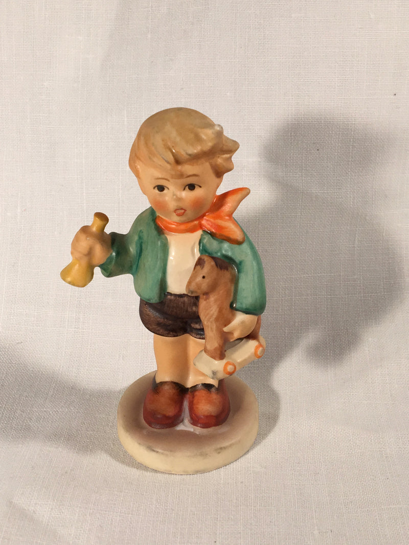 Goebel Hummel TMK5 #239/0 "Boy with Rocking Horse" 3.25" Tall   - TvMovieCards.com