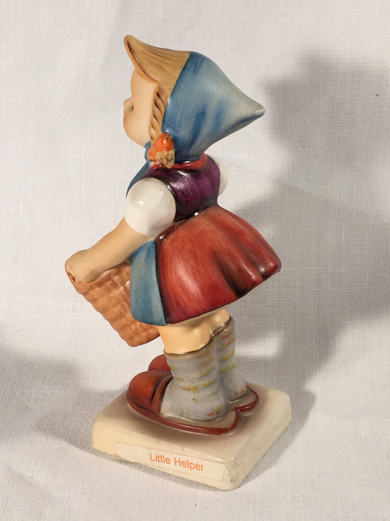 Goebel Hummel TMK5 #73 "Little Helper" (Girl with Basket) 4.25" Tall   - TvMovieCards.com