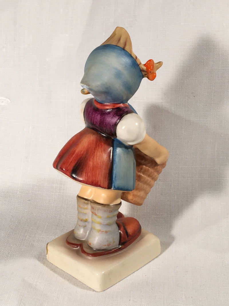 Goebel Hummel TMK5 #73 "Little Helper" (Girl with Basket) 4.25" Tall   - TvMovieCards.com
