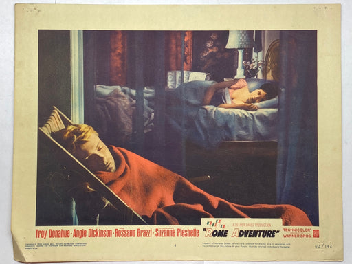 1962 Rome Adventure #4 Lobby Card 11x14 Troy Donahue Suzanne Pleshette   - TvMovieCards.com