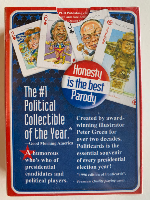 Politicards Political Cards 2004 Sealed Playing Card Deck 54 Comic Caricature Ca   - TvMovieCards.com
