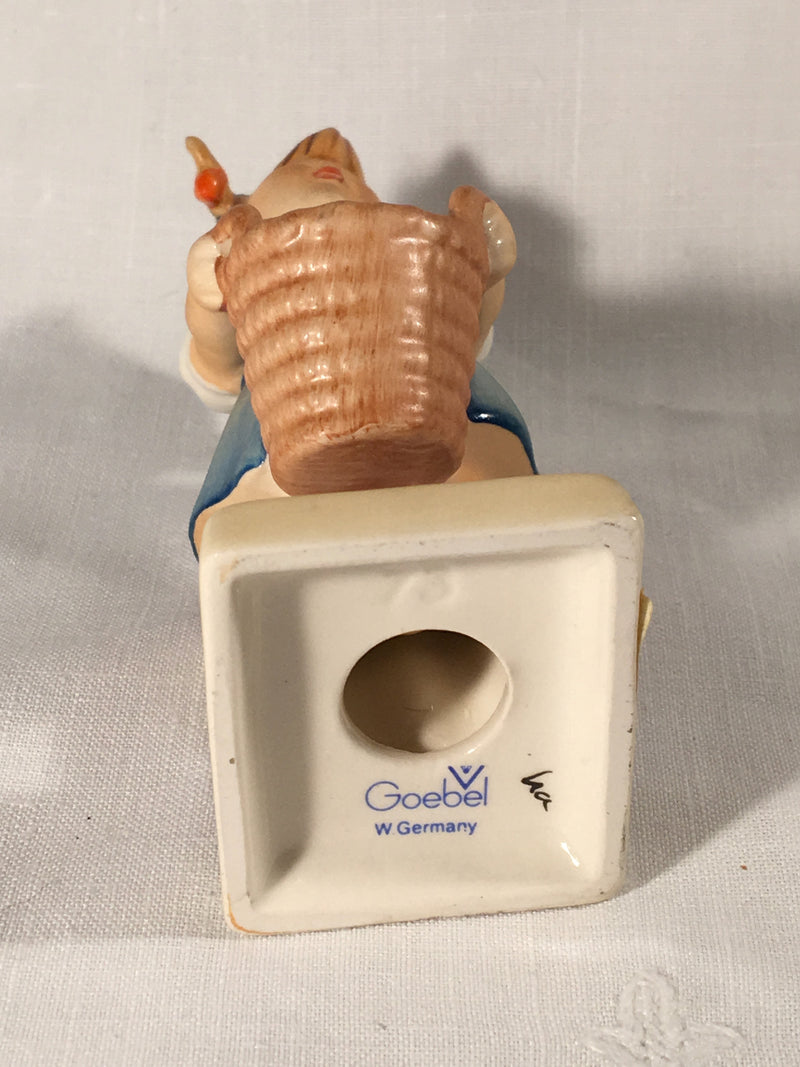 Goebel Hummel TMK5 #73 "Little Helper" (Girl with Basket) 4.25" Tall   - TvMovieCards.com