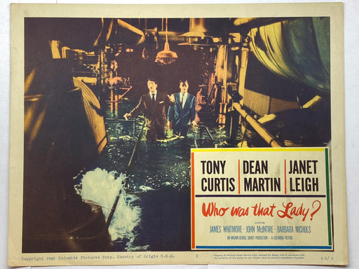 1960 Who Was That Lady? #2 Lobby Card 11x14 Tony Curtis Dean Martin Janet Leigh   - TvMovieCards.com