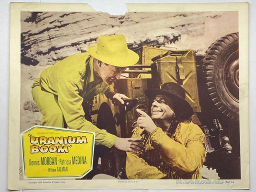 1956 Uranium Boom Lobby Card 11x14 Dennis Morgan Patricia Medina William Talman   - TvMovieCards.com