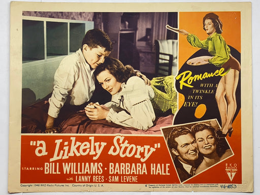 1947 A Likely Story #6 Lobby Card 11x14 Bill Williams Barbara Hale Lanny Rees   - TvMovieCards.com