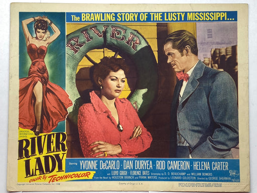 1948 River Lady #7 Lobby Card 11x14 Yvonne De Carlo Dan Duryea Rod Cameron   - TvMovieCards.com