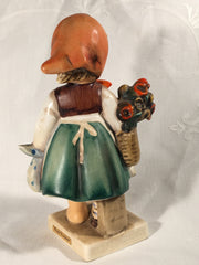 Goebel Hummel TMK4 #204 "Weary Wanderer" (Girl with Flowers) 5.75" Tall   - TvMovieCards.com