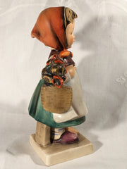 Goebel Hummel TMK4 #204 "Weary Wanderer" (Girl with Flowers) 5.75" Tall   - TvMovieCards.com