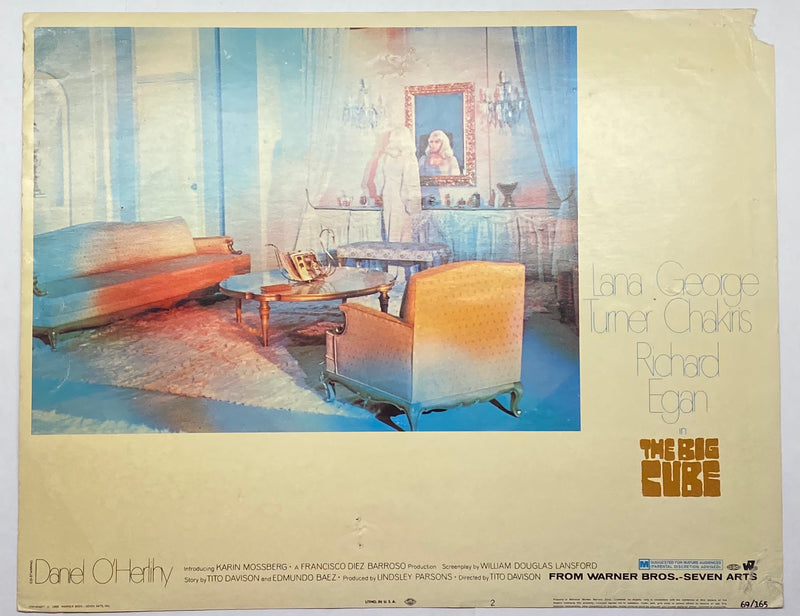 1969 The Big Cube #2 Lobby Card 11x14 Lana Turner George Chakiris Richard Egan   - TvMovieCards.com