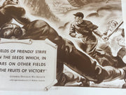 World War II "The Fruits of Victory" General Douglas MacArthur Army Propaganda P   - TvMovieCards.com