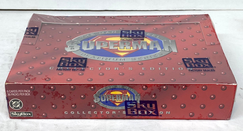 Superman Platinum Man of Steel Trading Card Box DC Comics 36 Packs Skybox 1994   - TvMovieCards.com