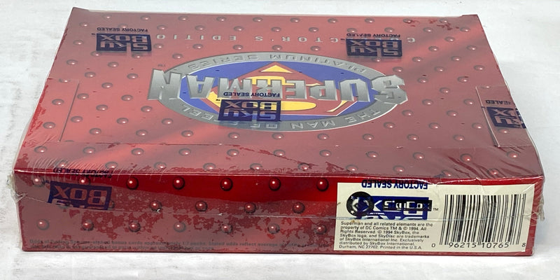 Superman Platinum Man of Steel Trading Card Box DC Comics 36 Packs Skybox 1994   - TvMovieCards.com