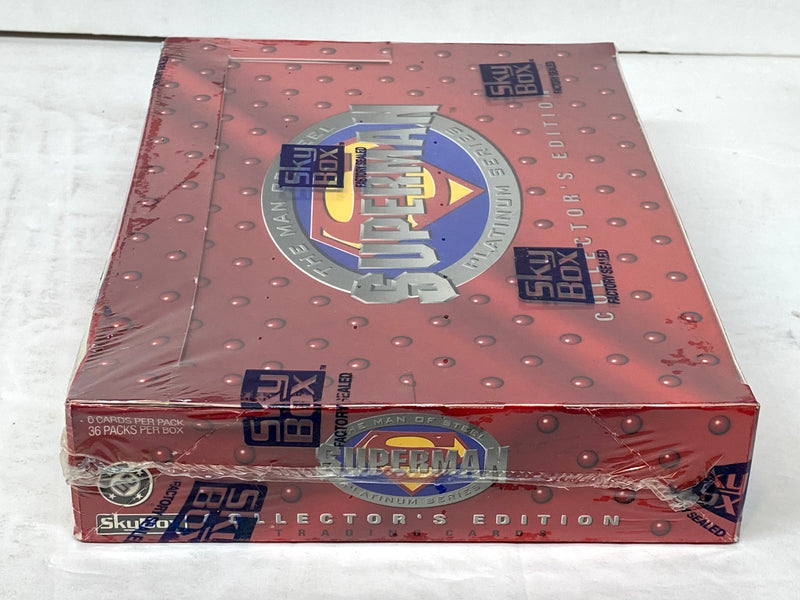 Superman Platinum Man of Steel Trading Card Box DC Comics 36 Packs Skybox 1994   - TvMovieCards.com