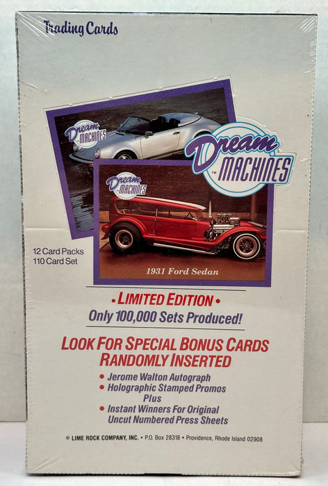 1991 Dream Machines Trading Card Box 36 Packs Factory Sealed Lime Rock   - TvMovieCards.com