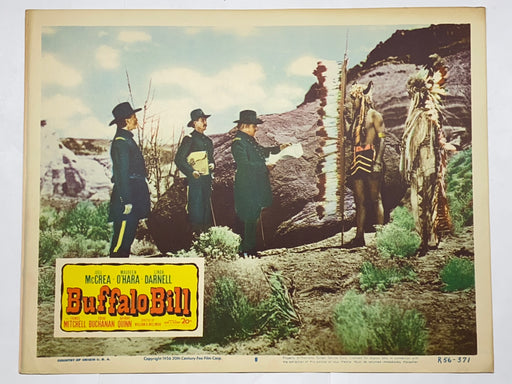 1944 1956R Buffalo Bill #8 Lobby Card 11x14 Joel McCrea Maureen O'Hara   - TvMovieCards.com