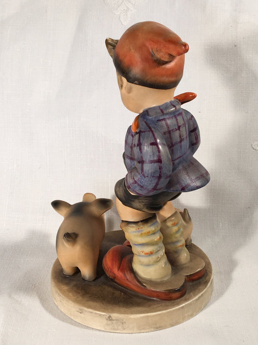 Goebel Hummel Figurine TMK3 #66 "Farm Boy" (With Pigs) 5.50" Tall B   - TvMovieCards.com