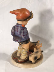 Goebel Hummel Figurine TMK3 #66 "Farm Boy" (With Pigs) 5.50" Tall B   - TvMovieCards.com