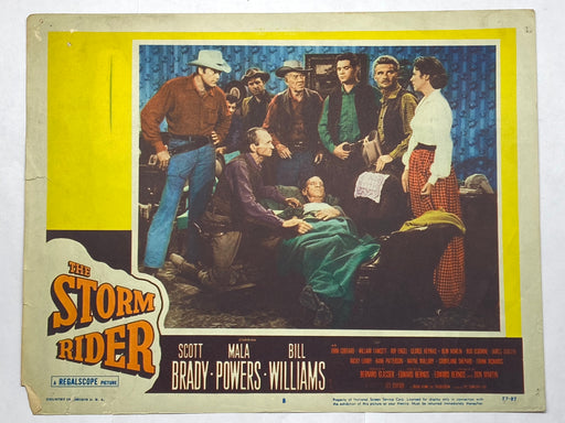 1957 The Storm Rider #8 Lobby Card 11x14 Scott Brady Mala Powers Bill Williams   - TvMovieCards.com