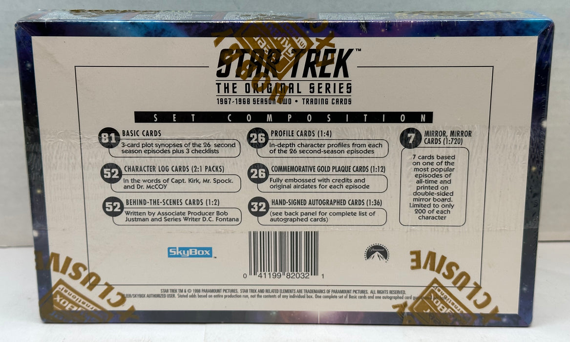 1998 Star Trek The Original Series Season Two 1967-68 Trading Card Box Skybox   - TvMovieCards.com