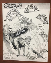 Attacking The Wrong End Comic Strip Art By Clarence Allen Tulsa Tribune Nov 5 19   - TvMovieCards.com