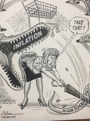 Attacking The Wrong End Comic Strip Art By Clarence Allen Tulsa Tribune Nov 5 19   - TvMovieCards.com
