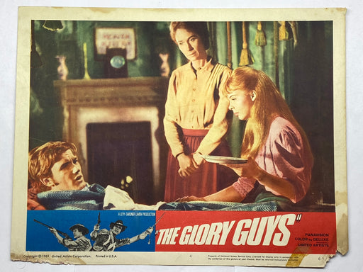 1965 The Glory Guys #4 Lobby Card 11x14 Tom Tryon Harve Presnell Senta Berger   - TvMovieCards.com