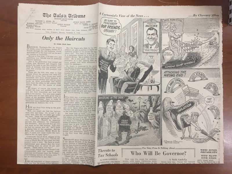 Attacking The Wrong End Comic Strip Art By Clarence Allen Tulsa Tribune Nov 5 19   - TvMovieCards.com