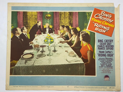 1950 Riding High #2 Lobby Card 11x14 Bing Crosby Coleen Gray Charles Bickford   - TvMovieCards.com
