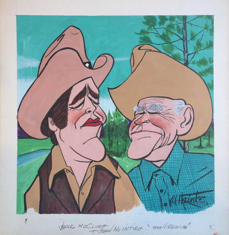The Virginian Doug McClure Chicago TV Guide Cover Art by Al Hainke   - TvMovieCards.com