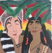 Daniel Boone Fess Parker Ed Ames Chicago TV Guide Cover Art by Al Hainke   - TvMovieCards.com