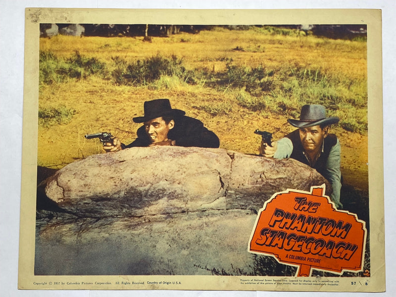 1957 The Phantom Stagecoach #2 Lobby Card 11x14 William Bishop Kathleen Crowley   - TvMovieCards.com