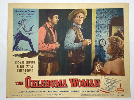 1956 The Oklahoma Woman #6 Lobby Card 11x14 Richard Denning Peggie Castle   - TvMovieCards.com