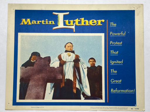 1953 Martin Luther #5 Lobby Card 11x14 Niall MacGinnis John Ruddock Pierre Lefevre   - TvMovieCards.com