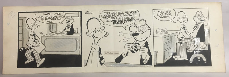 Lolly Daily Comic Strip Original Art Pete Hansen 10 -18 -1957   - TvMovieCards.com