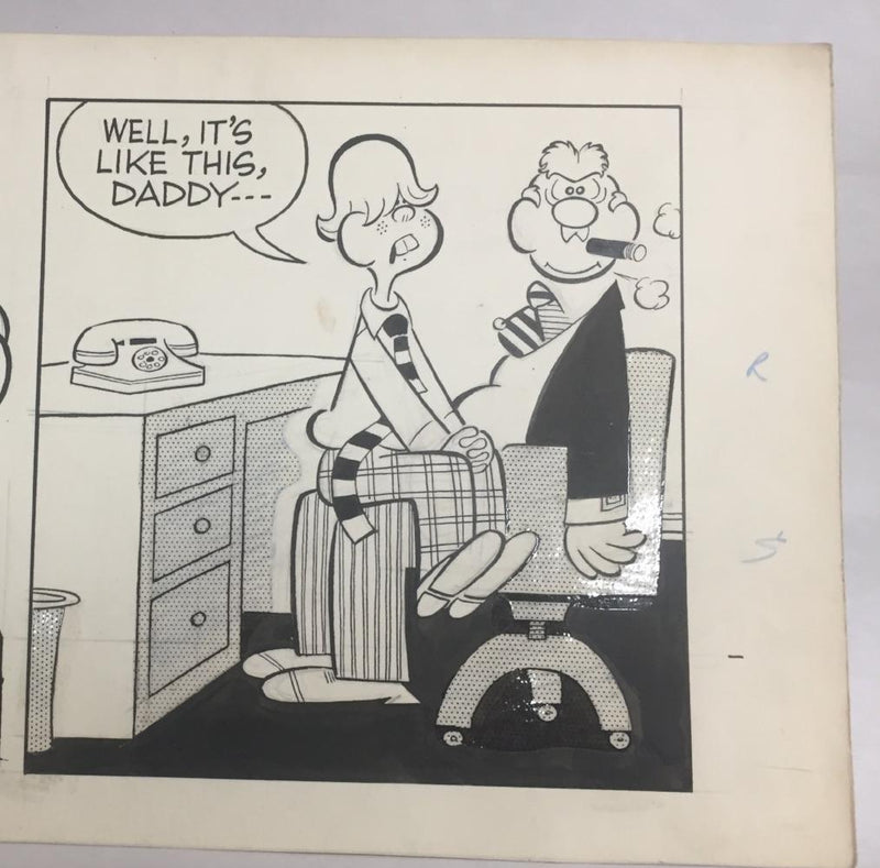 Lolly Daily Comic Strip Original Art Pete Hansen 10 -18 -1957   - TvMovieCards.com