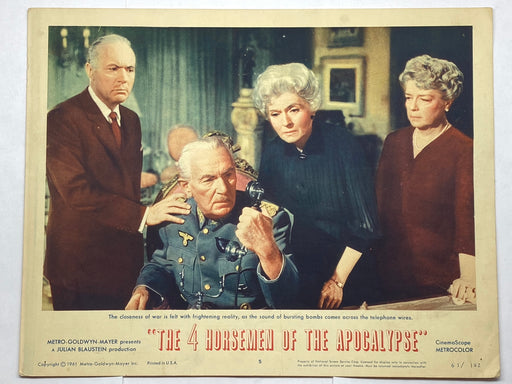 1961 Four Horsemen of the Apocalypse #5 Lobby Card 11x14 Glenn Ford Ingrid Thulin Charles Boyer   - TvMovieCards.com