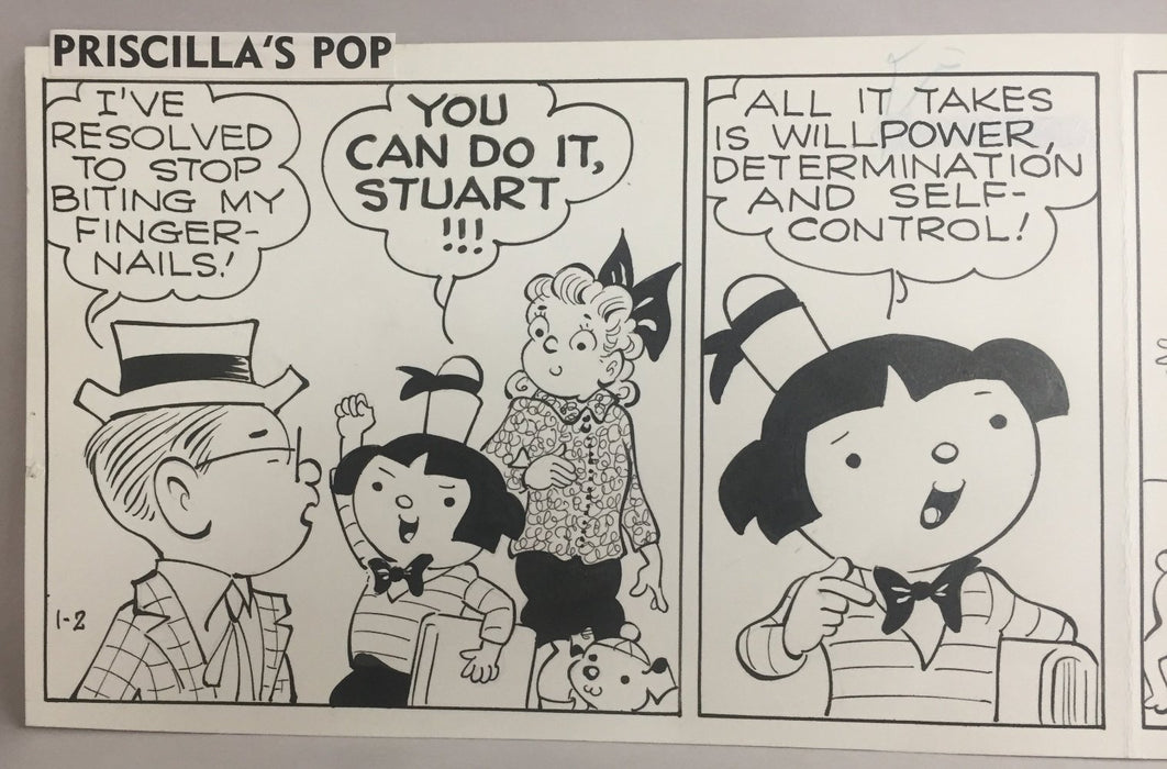 Priscilla's Pop Comic Strip Original Art by Al Vermeer 1-2-1967   - TvMovieCards.com