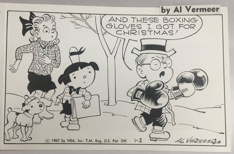 Priscilla's Pop Comic Strip Original Art by Al Vermeer 1-2-1967   - TvMovieCards.com