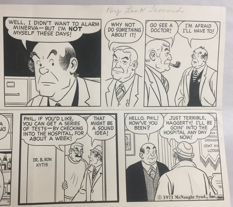 Micky Finn Comic Strip Original Art by Morris Weiss 1-31-1971   - TvMovieCards.com