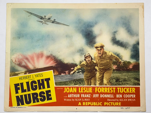 1953 Flight Nurse #4 Lobby Card 11x14 Joan Leslie Forrest Tucker Arthur Franz   - TvMovieCards.com
