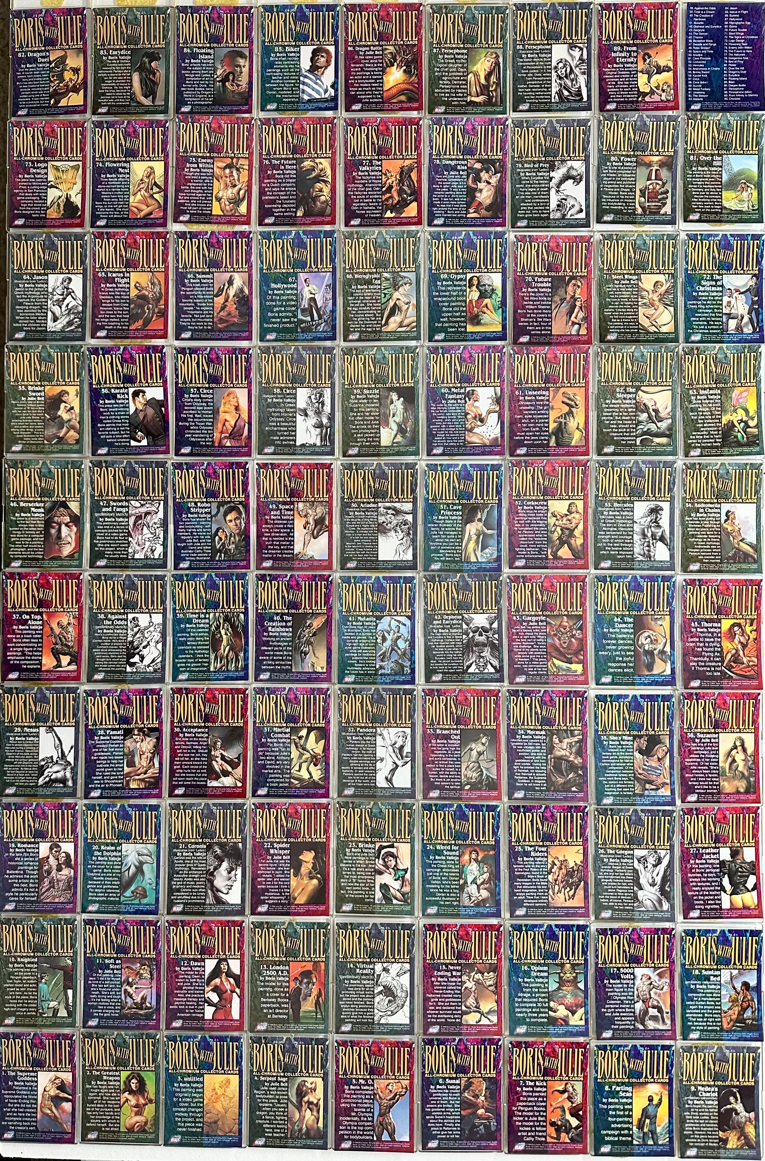 1996 Boris With Julie Parallel HoloChrome Refractor Trading Card