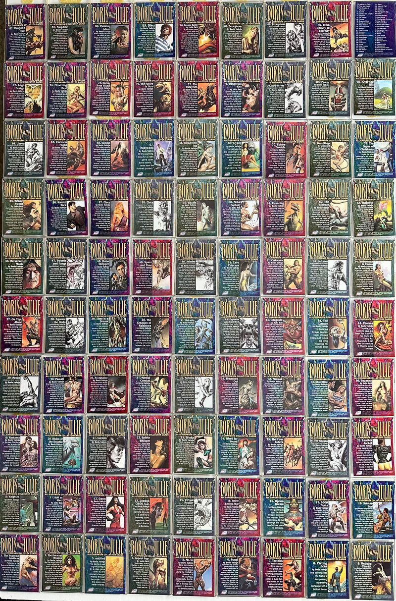 1996 Boris With Julie Parallel HoloChrome Refractor Trading Card Set 90 Cards - TvMovieCards.com