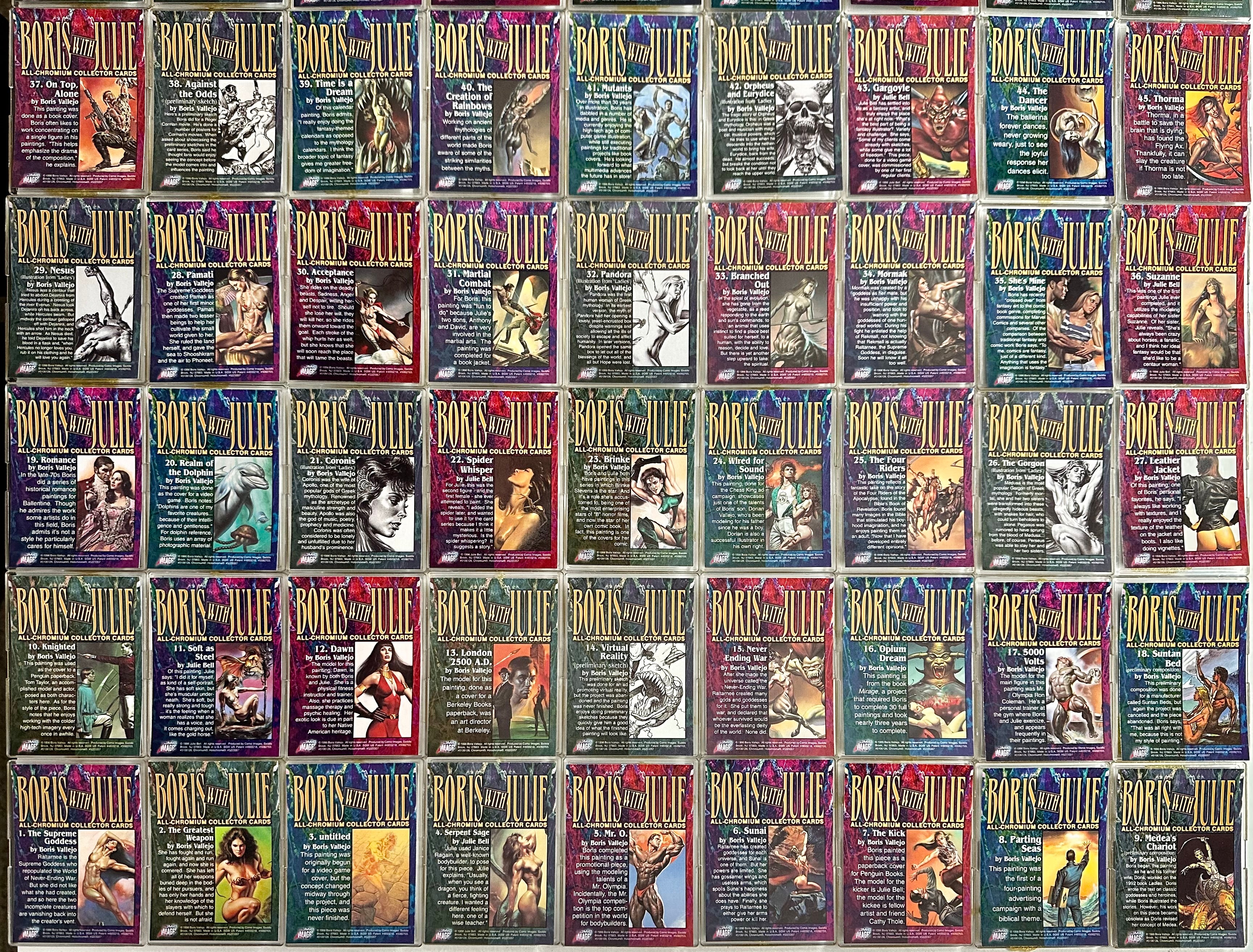 1996 Boris With Julie Parallel HoloChrome Refractor Trading Card