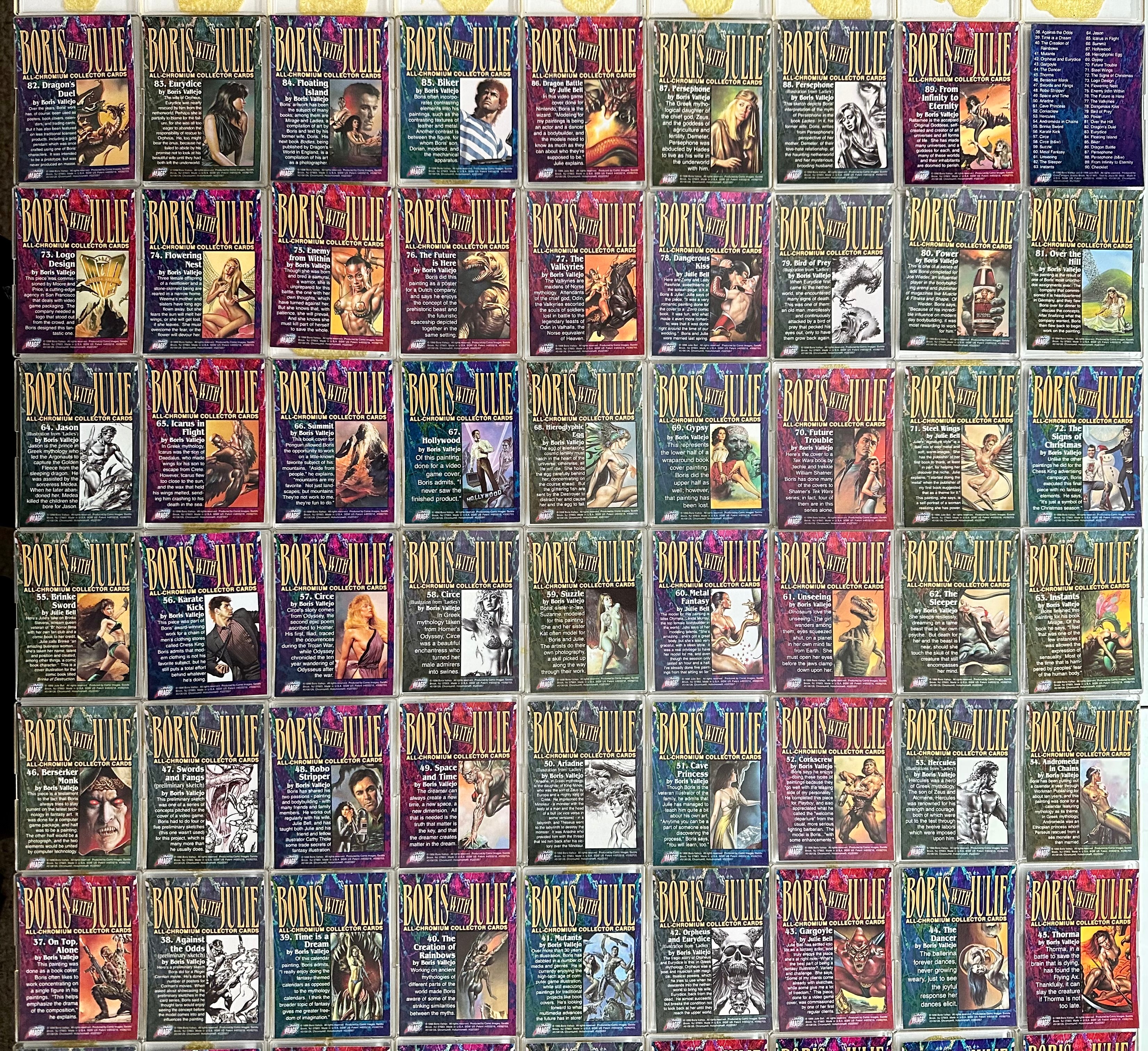 1996 Boris With Julie Parallel HoloChrome Refractor Trading Card