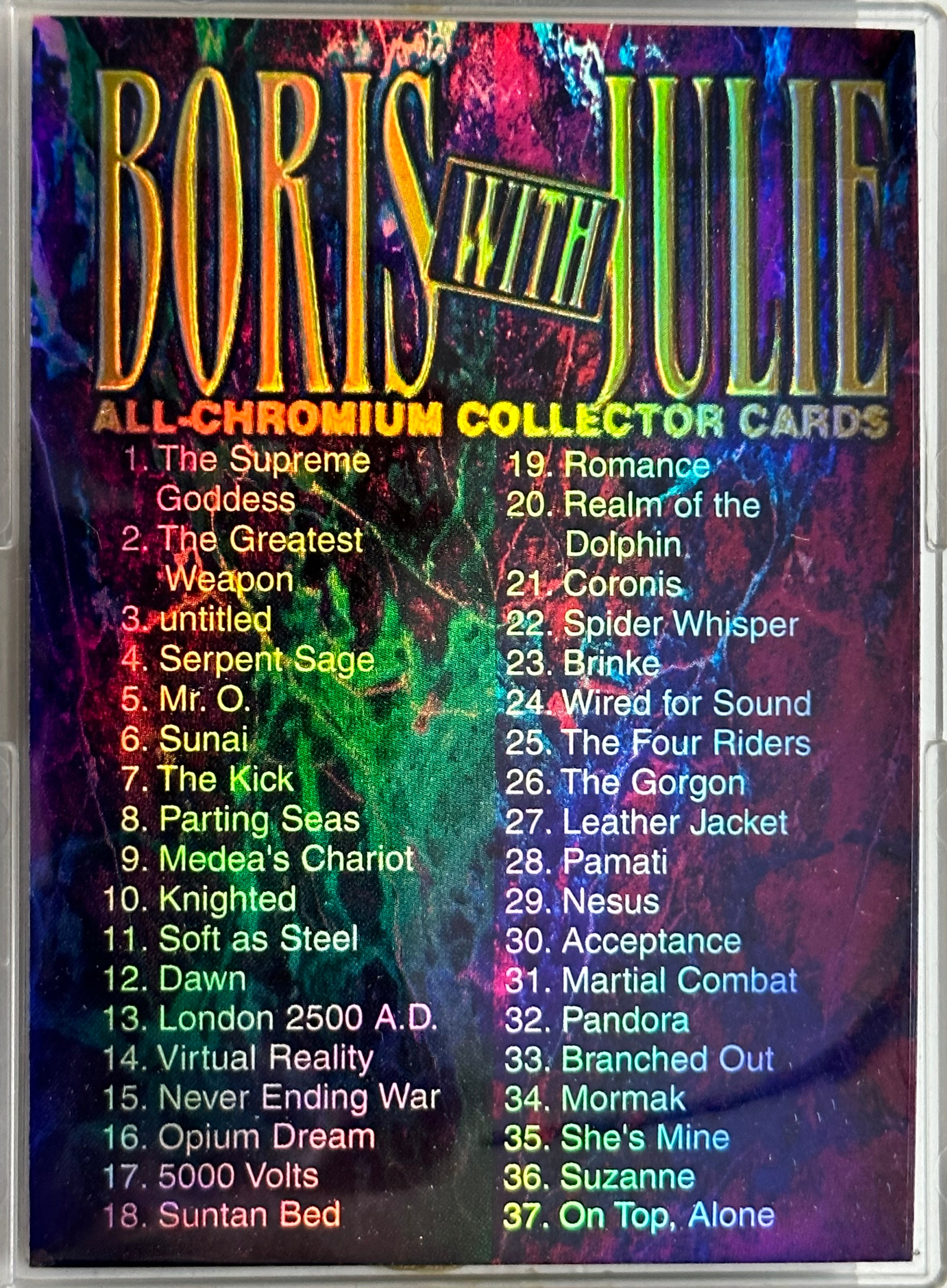 1996 Boris With Julie Parallel HoloChrome Refractor Trading Card