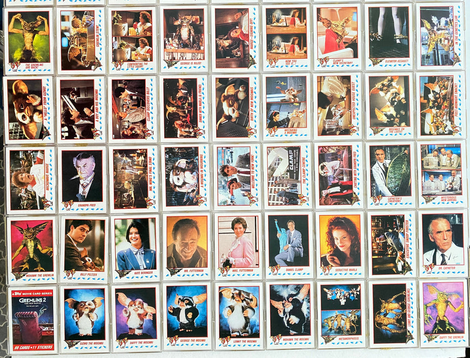 Gremlins 2 Movie Vintage Base Card Set 88 Cards 11 Stickers 1990 Topps - TvMovieCards.com