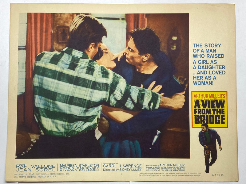 1961 A View from the Bridge #1 Lobby Card 11x14 Raf Vallone Maureen Stapleton Ca - TvMovieCards.com